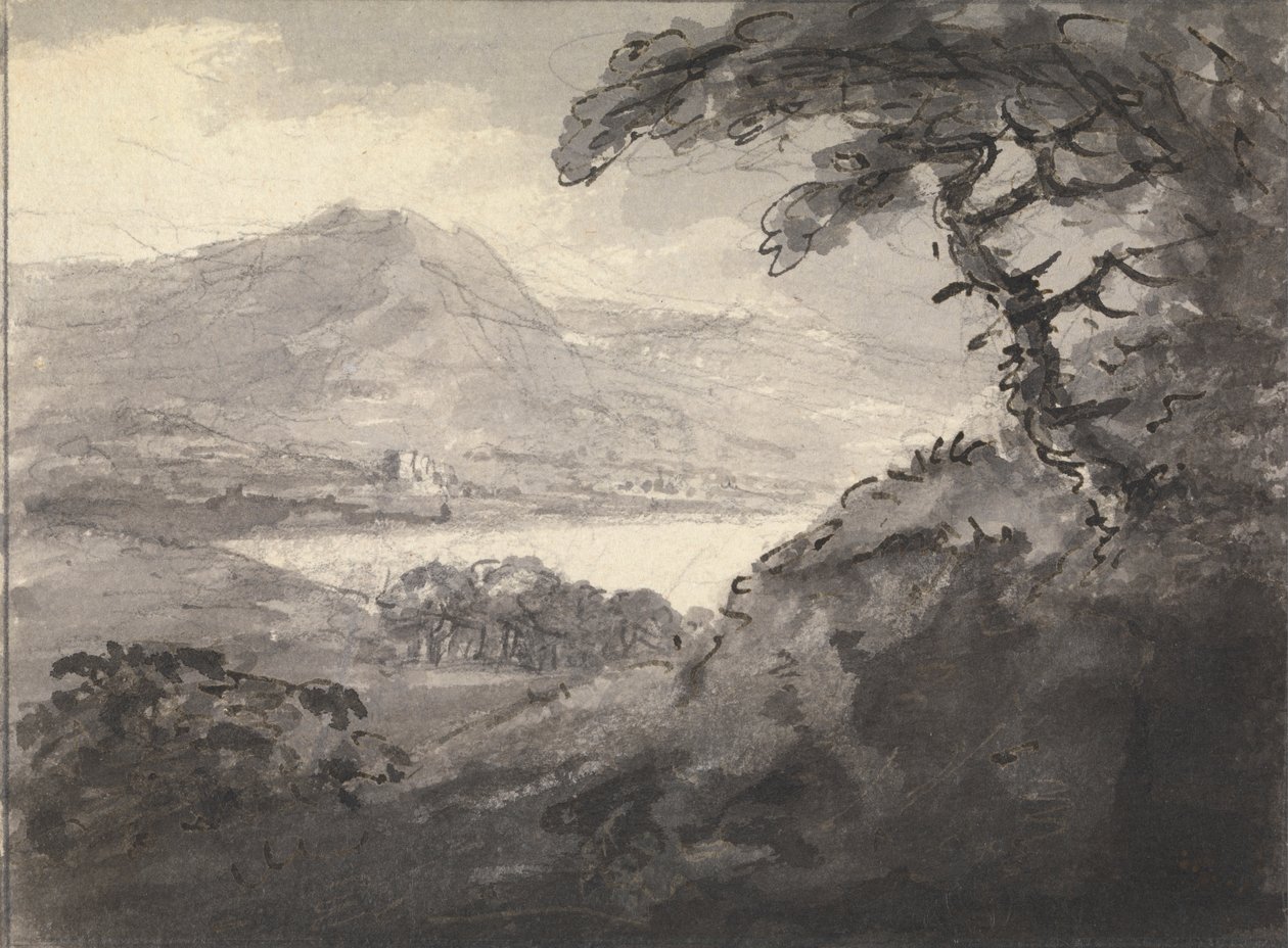 Göl ile Dağlık Manzara by Rev. William Gilpin