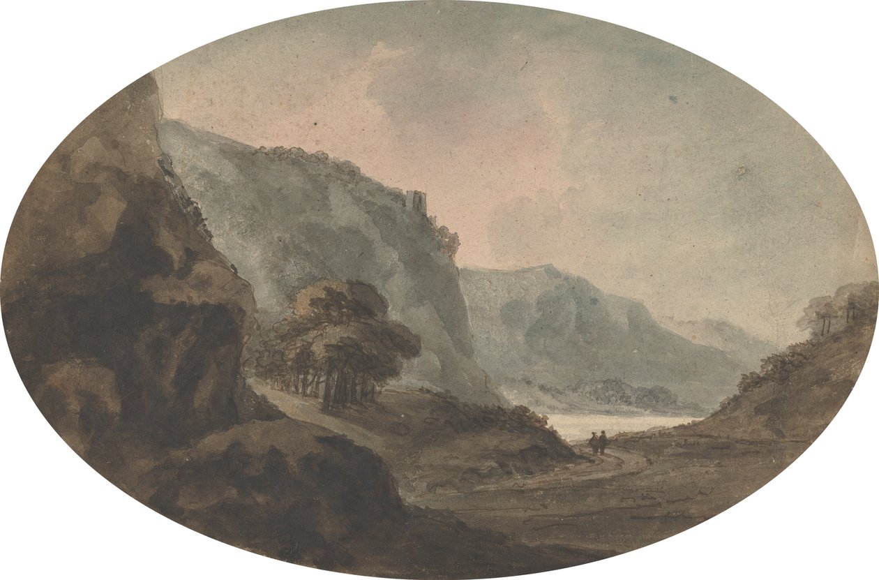 Bir Manzarada Yürüyen İki Adam by Rev. William Gilpin