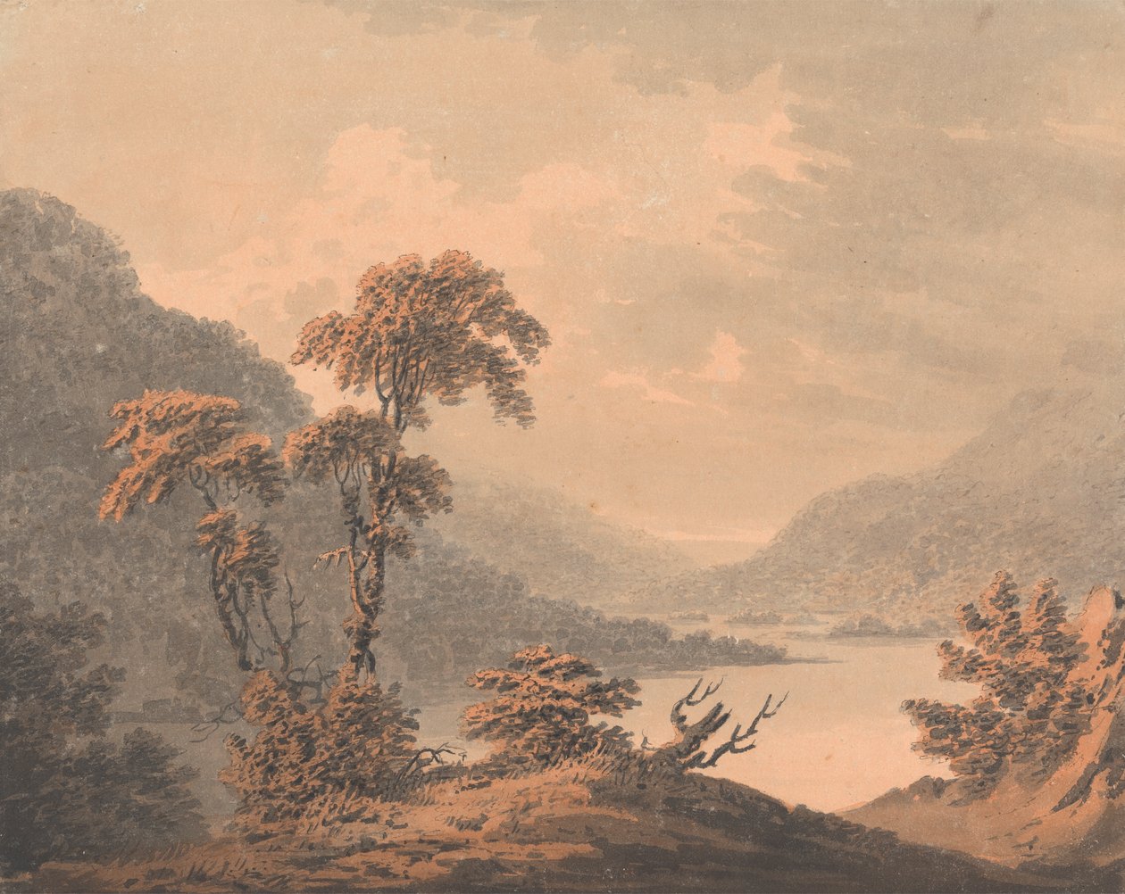 Barnscliff'te, Scarborough yakınında, Derwent tarafından Taşıldığında Görüntüle by Rev. William Gilpin