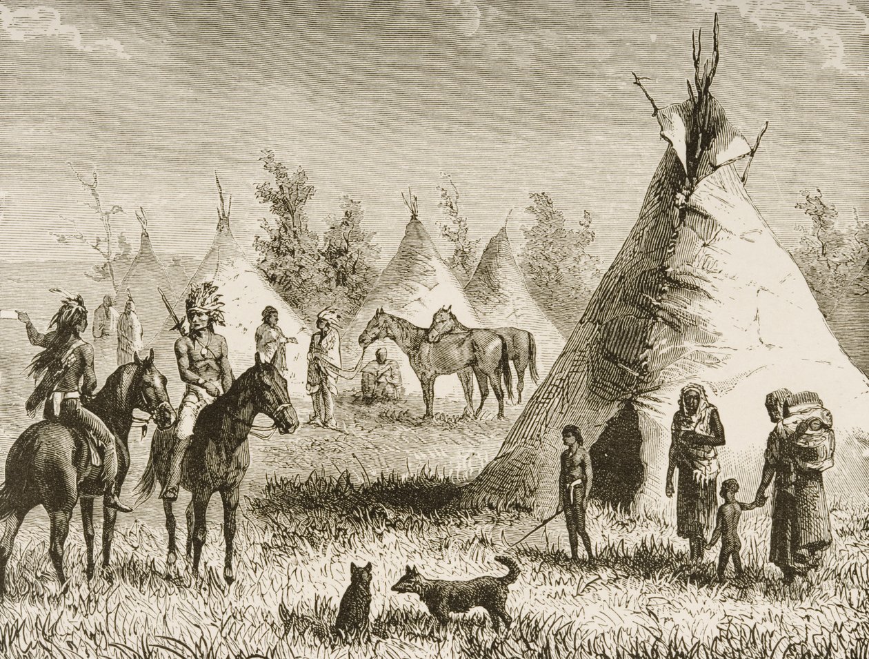 Bir Siyu Köyü, 1880 dolayları by Reverend Samuel Manning