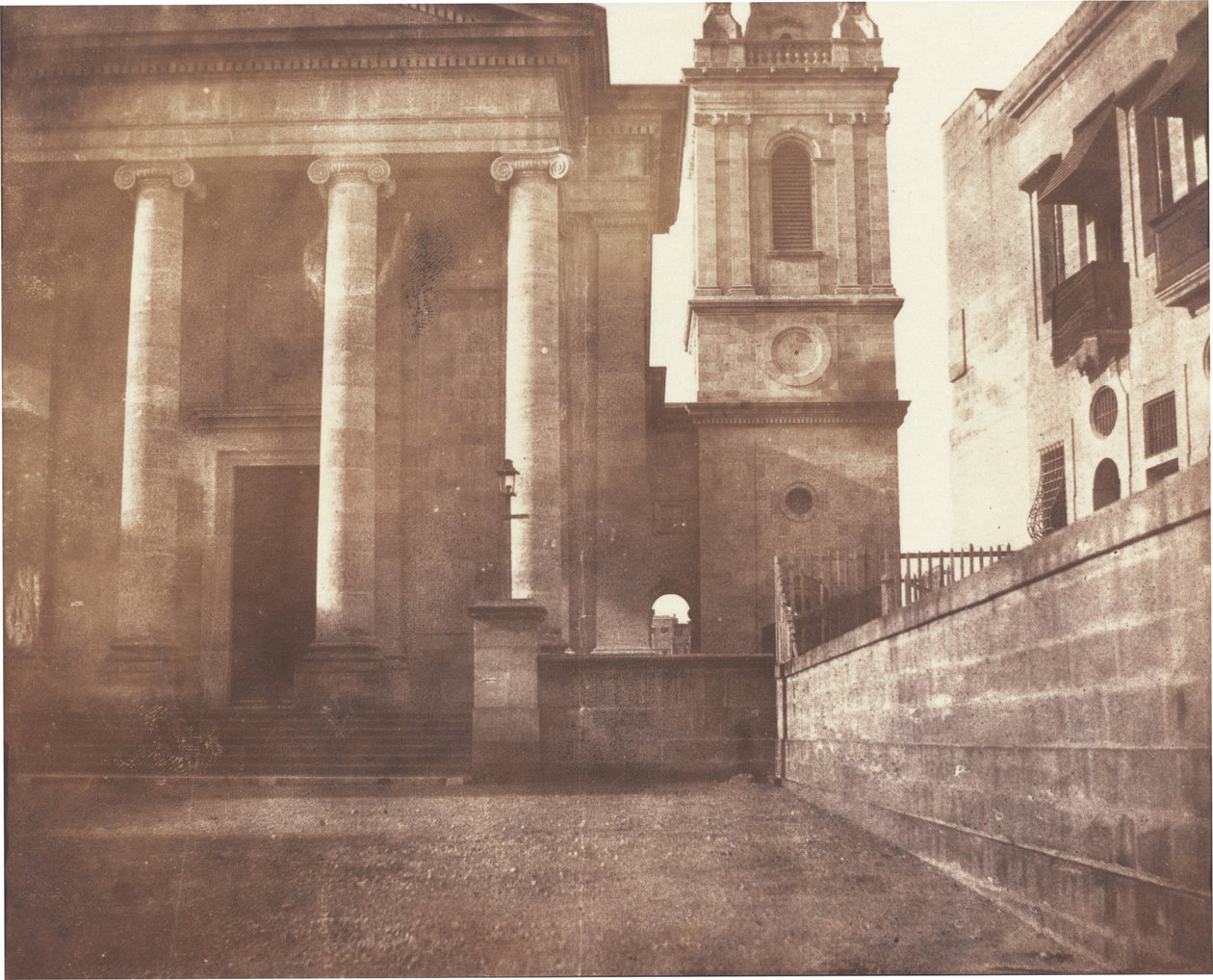Aziz Paul Katedrali, Valetta, Malta, Çan Kulesi ile by Reverend Calvert Richard Jones