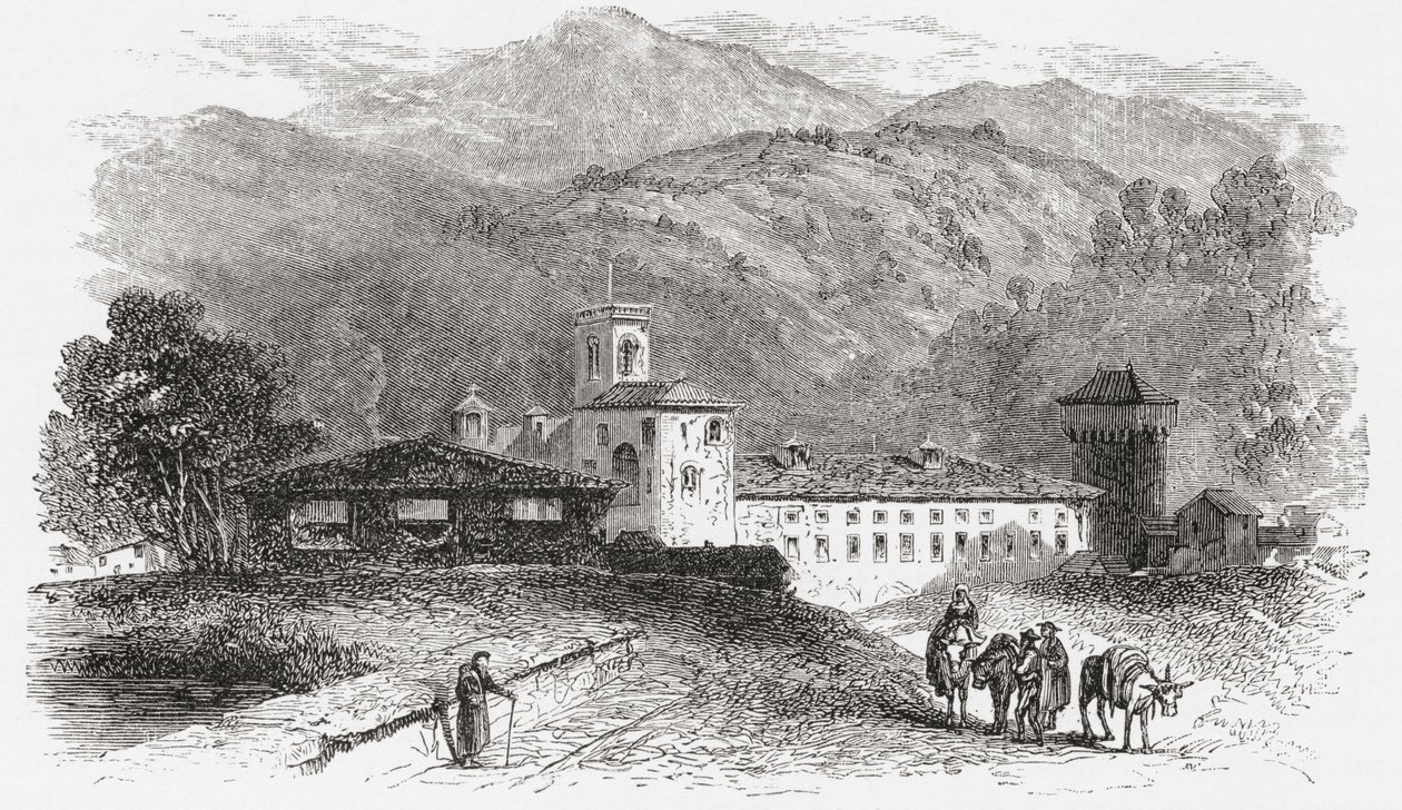 Vallombrosa Manastırı, Floransa, İtalya, 19. yüzyıl sonları. Rev. Samuel Manning