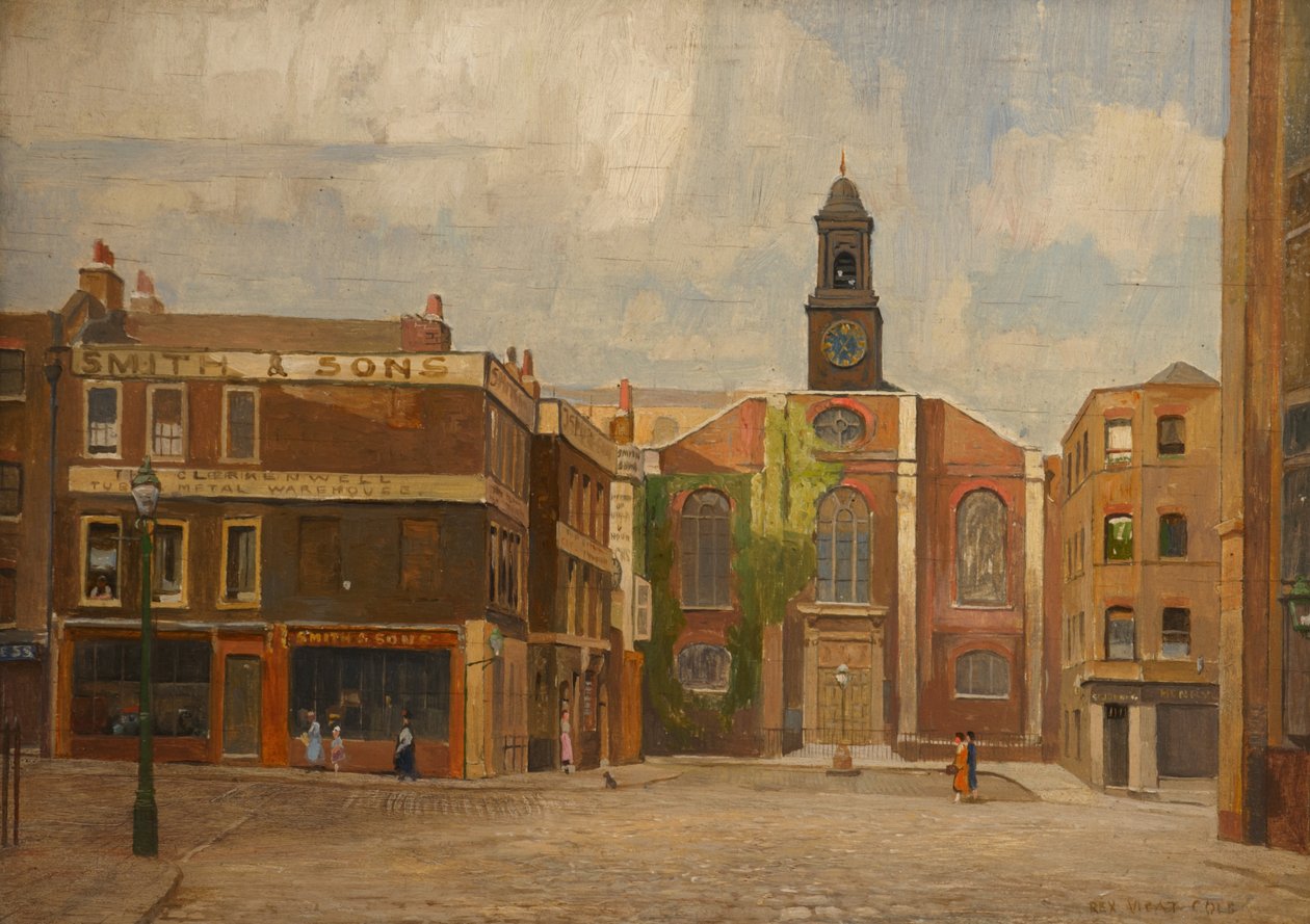 Aziz John Kilisesi, Clerkenwell, c.1920 by Rex Vicat Cole