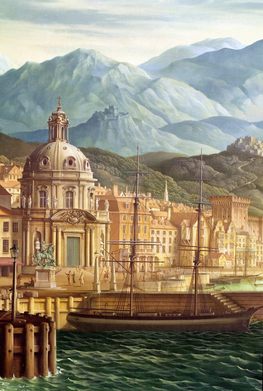 Anglesey Markisinin yemek odasındaki duvar resminin detayı, 1936 duvar resmi by Rex Whistler