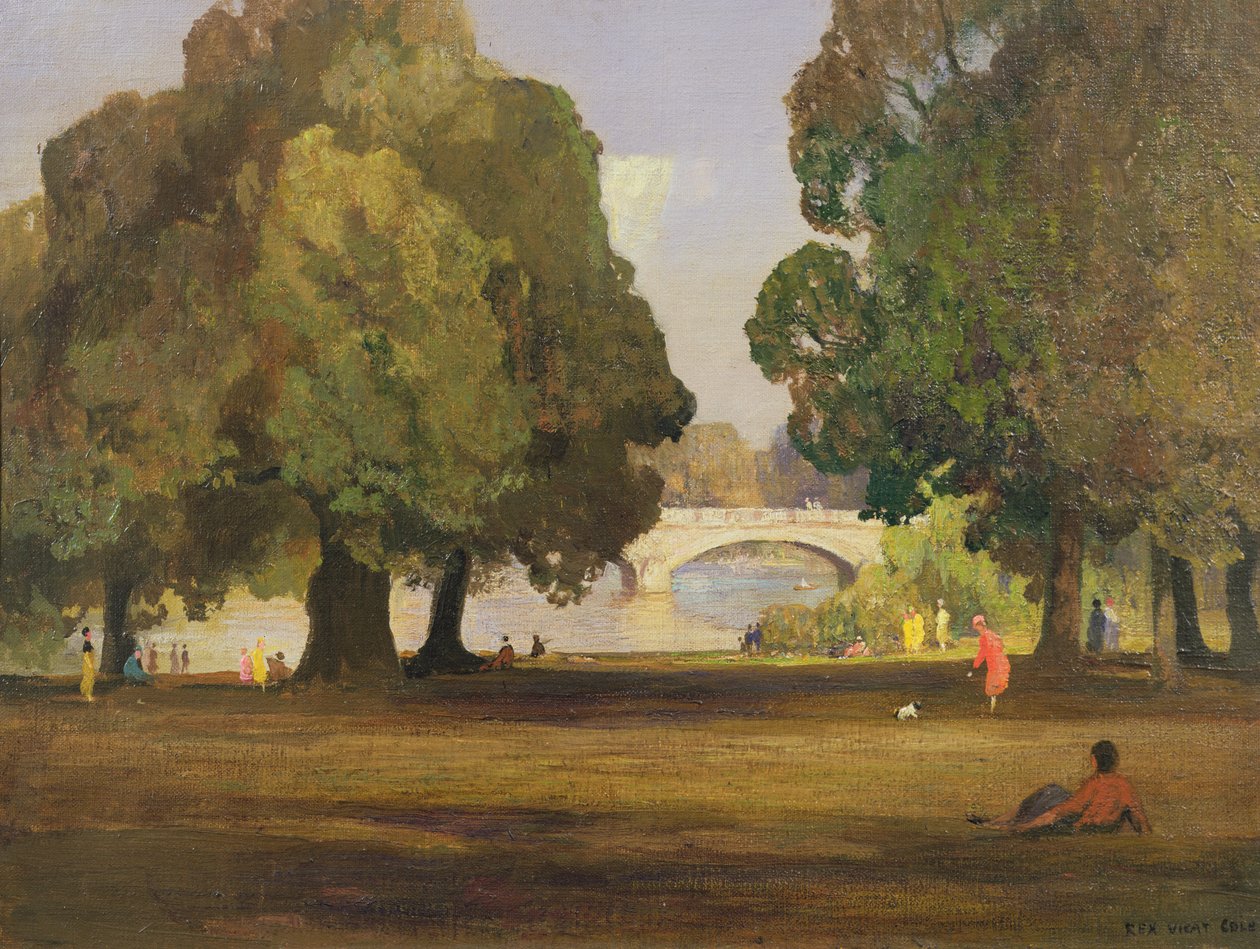 Kensington Bahçelerinde by Rex Vicat Cole