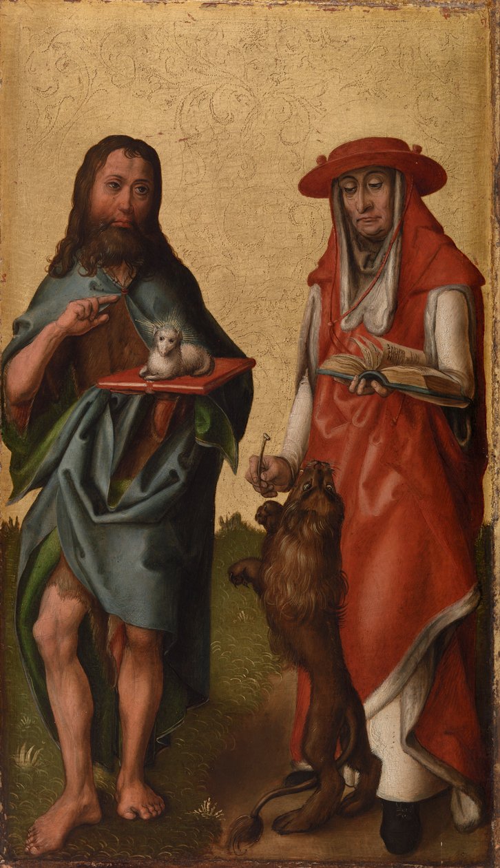Azizler Vaftizci Yahya ve Jerome by Rhenish Master