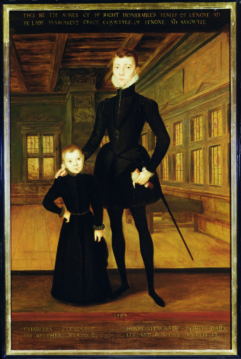 Henry Lord Darnley (1545-67) ve Charles, Lennox Kontu (1555-76) Hans Eworth