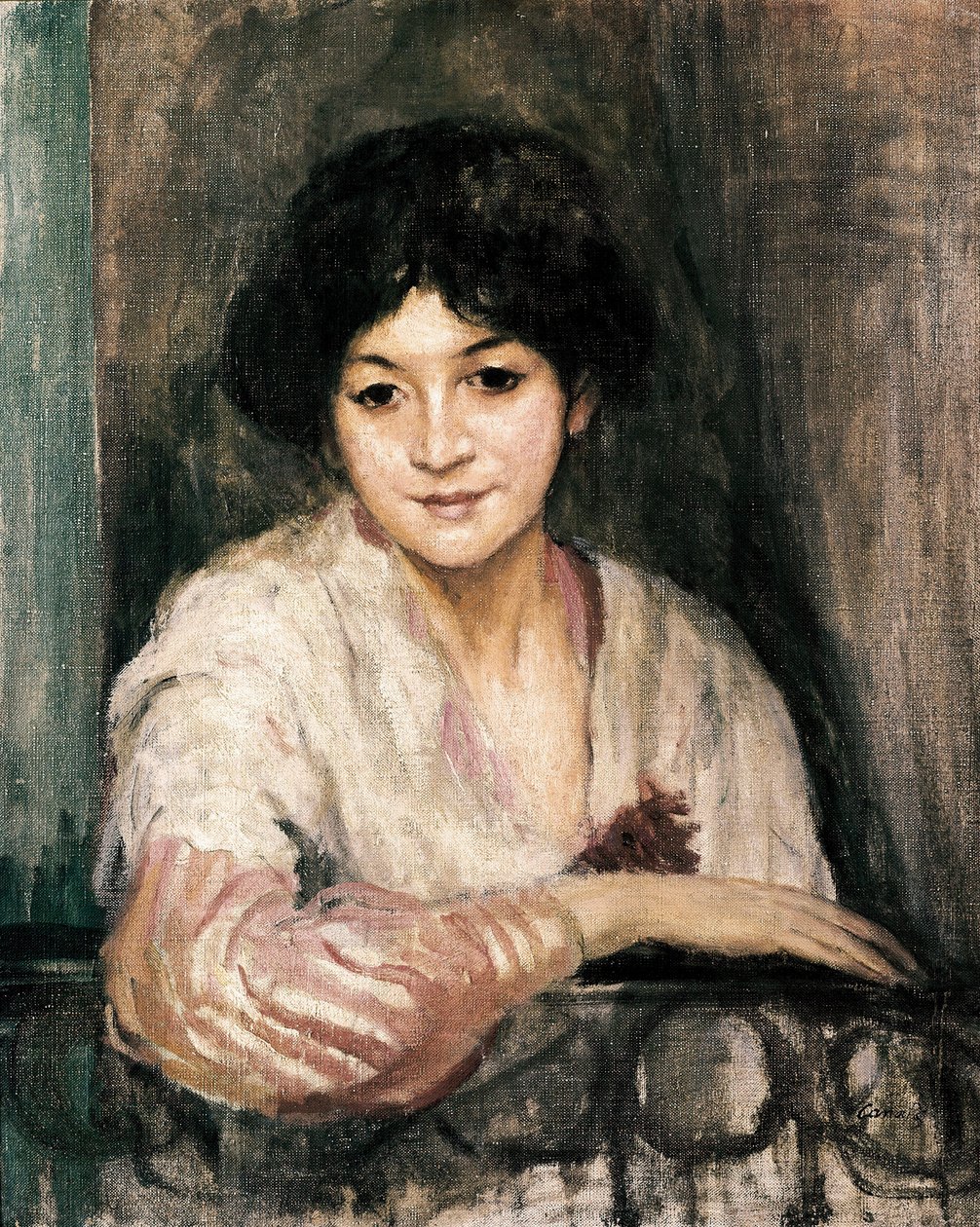 Figür. Ricard Canals i Llambi (1876-1931), tuval üzerine yağlı boya, izlenimcilik by Ricardo Canals y Llambi