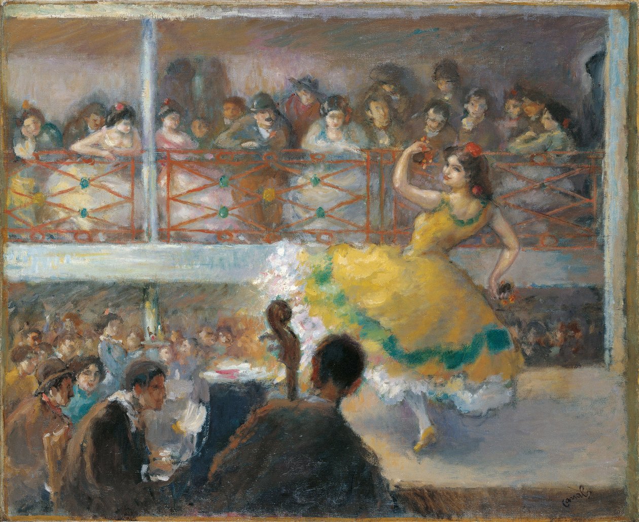 Flamenko - Kanallar, Ricard (1876-1931) - Tuval üzerine yağlı boya - 61,5x74,5 - Museo Carmen Thyssen, Malaga by Ricardo Canals y Llambi