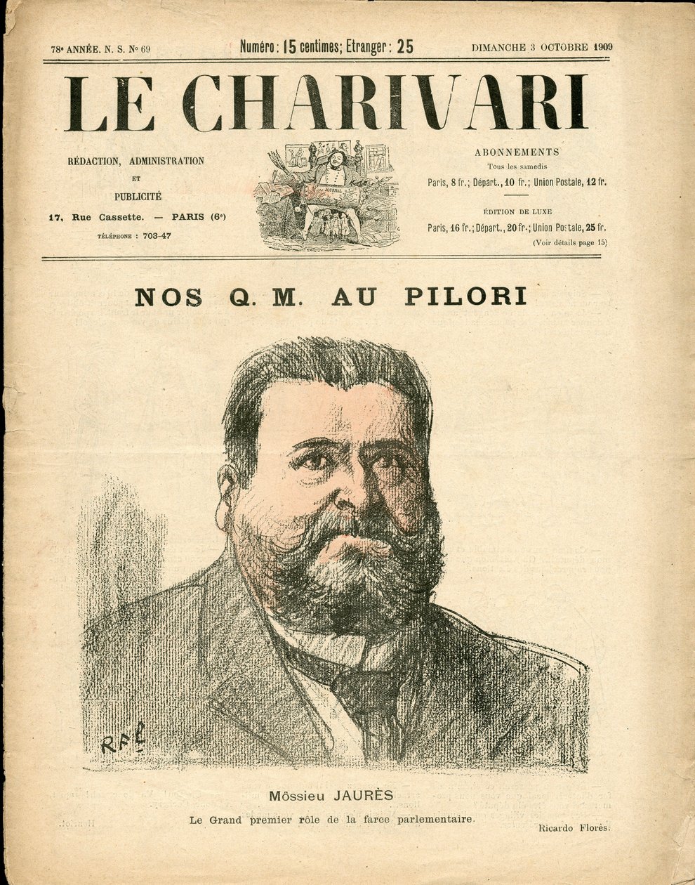 “” Charivari”nin Kapağı, Satirique en Colours by Ricardo Flores