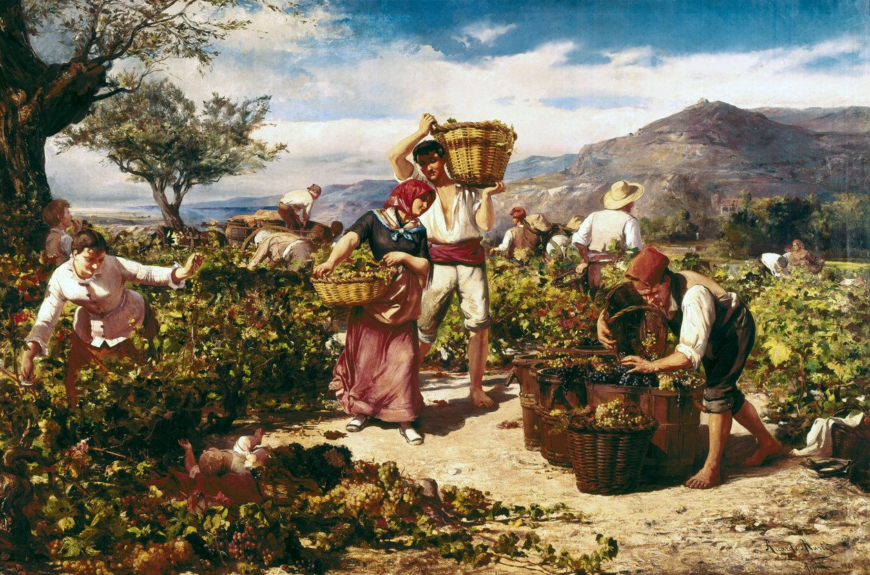 Ricardo Marti i Aguilo (1868-1936) tarafından "Hasat" by Ricardo Marti