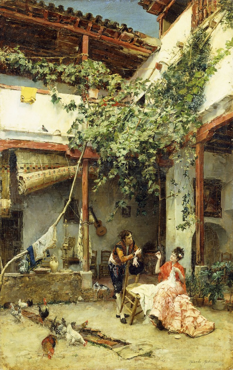 Avluda, 1876 by Ricardo de Madrazo y Garreta