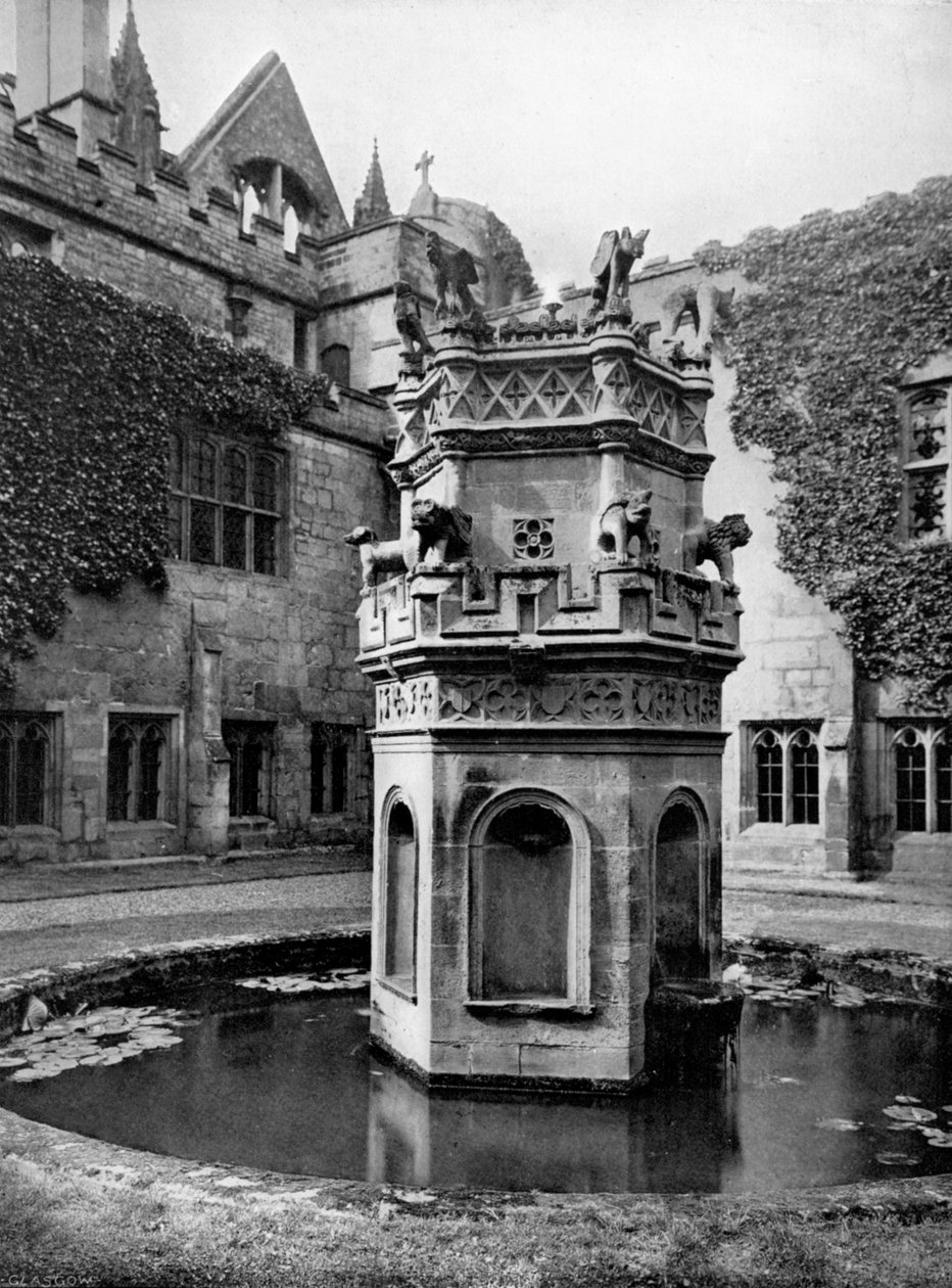 Newstead Manastırı manastırlarındaki çeşme, Nottingham, 1902-1903. by Richar Keene
