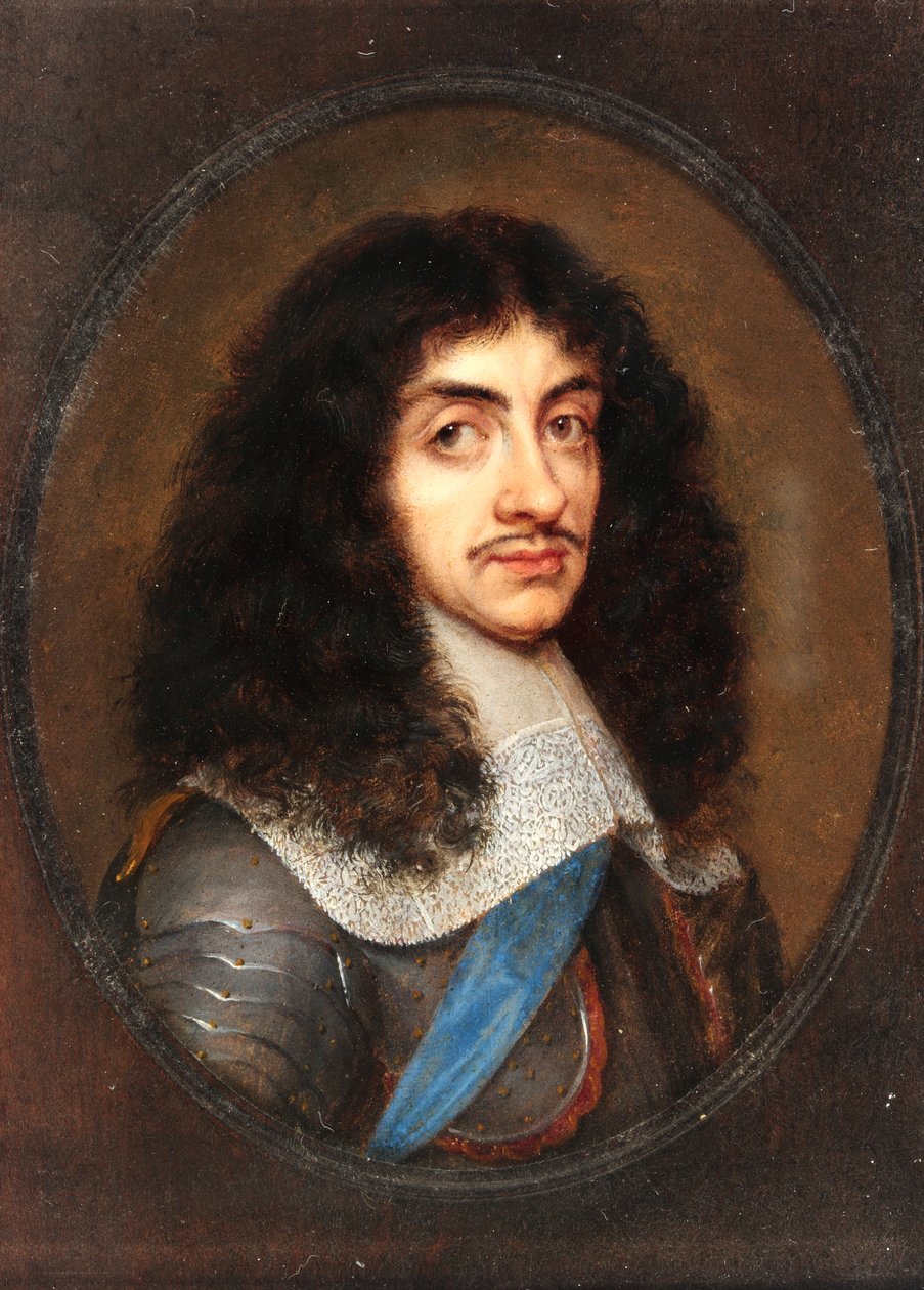 Charles II (wc on vellum) by Richard Gibson