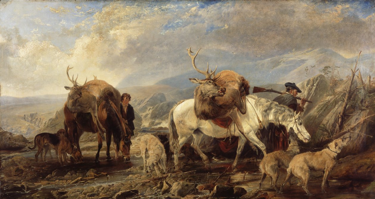 Geyik Avcısının Dönüşü, 1846 by Richard Ansdell