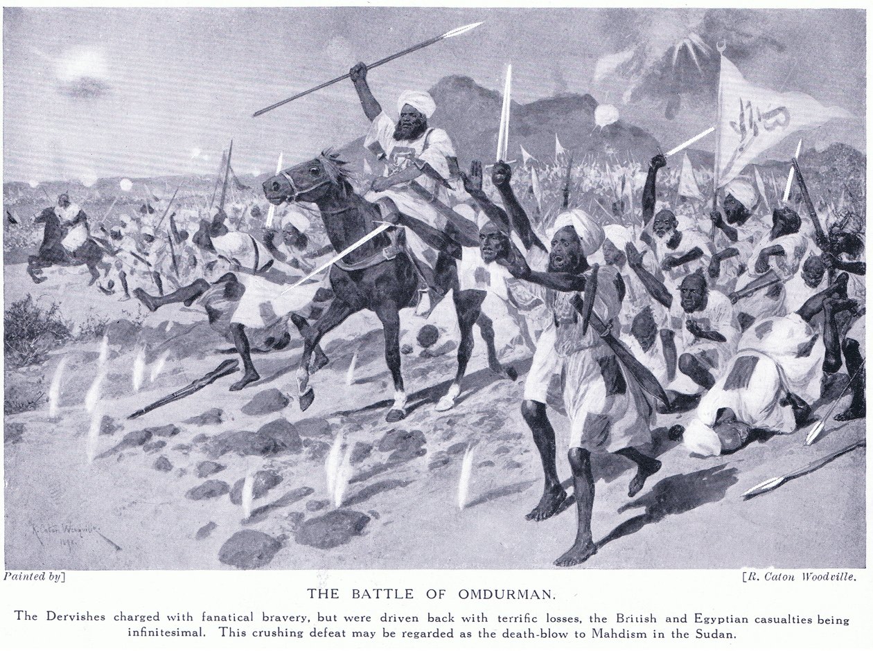 Omdurman Savaşı MS 1898, c.1920 by Richard Caton Woodville junior
