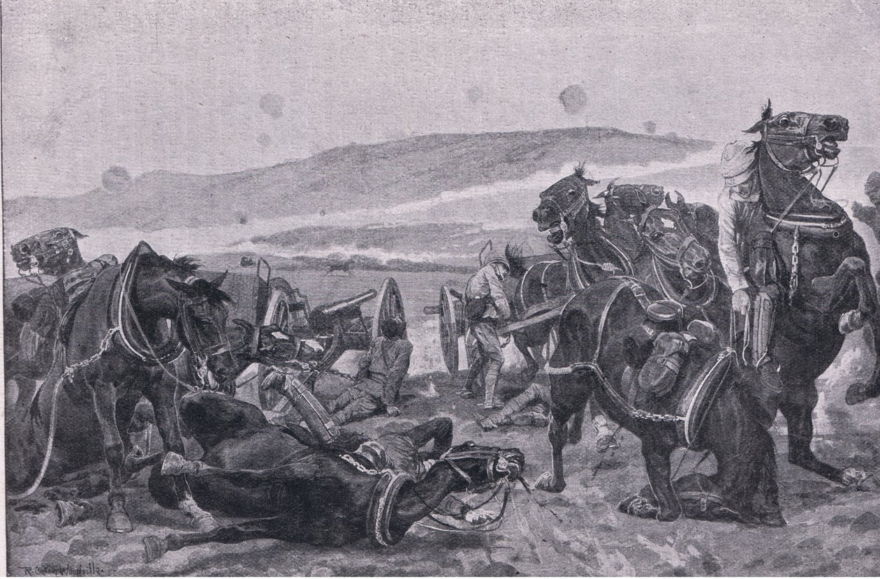 Colenso savaşı: silahlarımızın kaybı by Richard Caton II Woodville