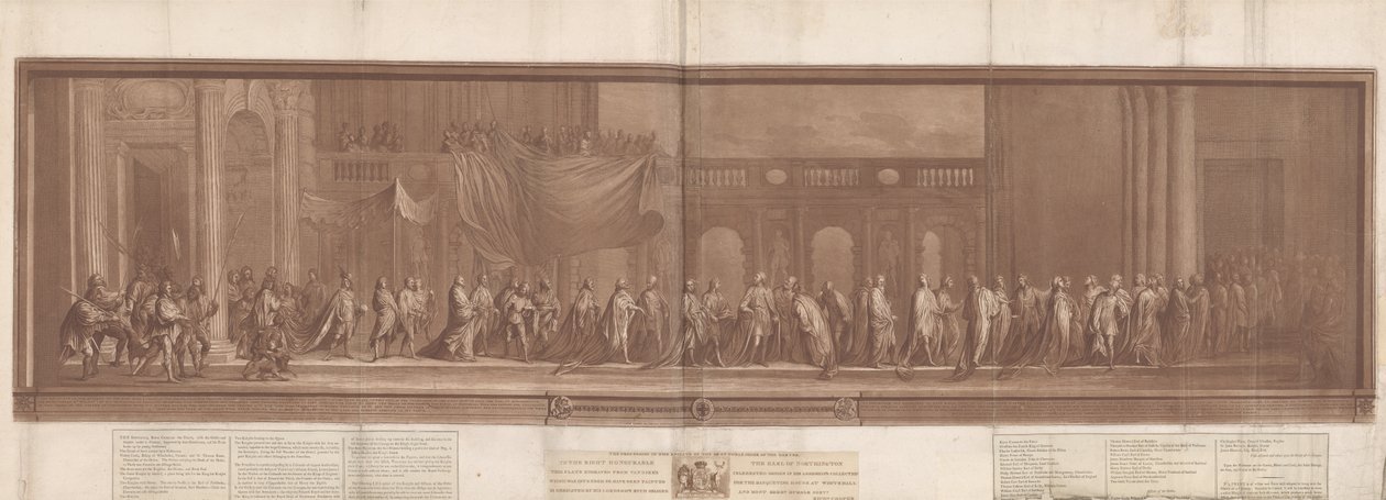 Jartiyerin En Asil Düzeninin Şövalyelerinin Alayı by Richard Cooper the Younger
