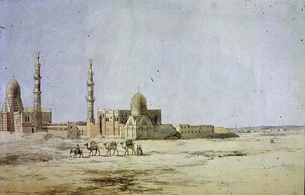 Halife Mezarları, Kahire (kağıt üzerinde wc) by Richard Dadd