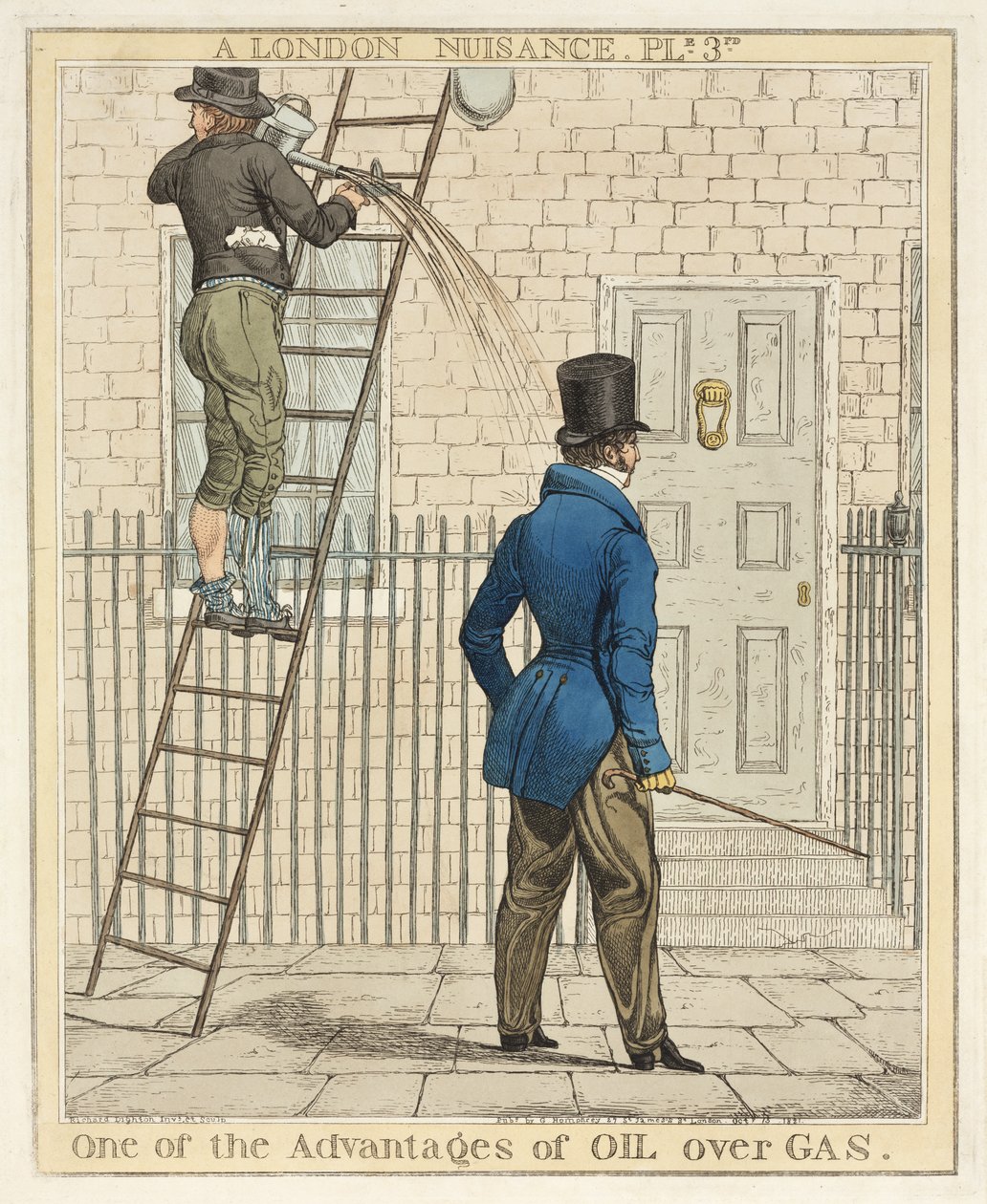 Petrolün Gaza Karşı Avantajlarından Biri, A London Nuisance, 1821