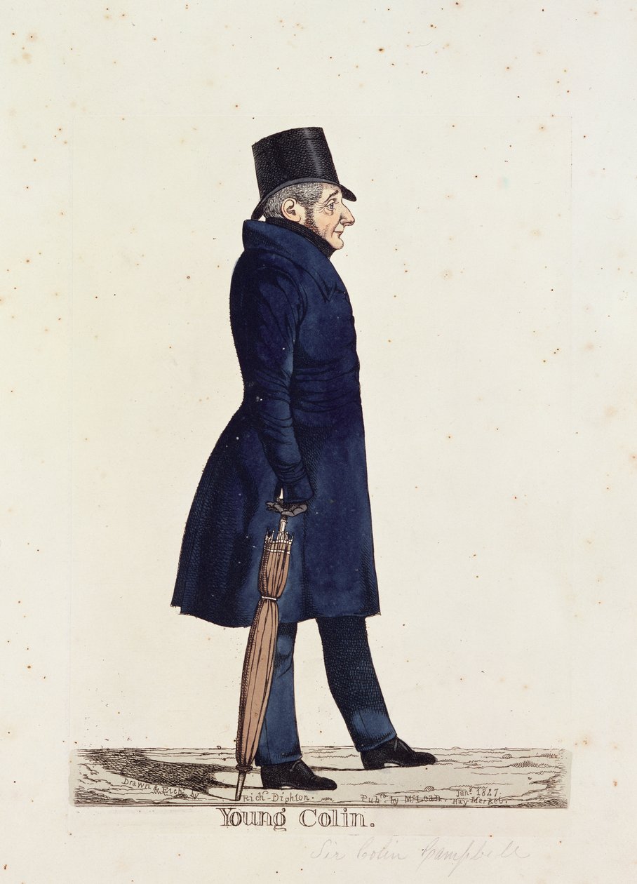 Young Colin, 1827 (renkli gravür) by Richard Dighton