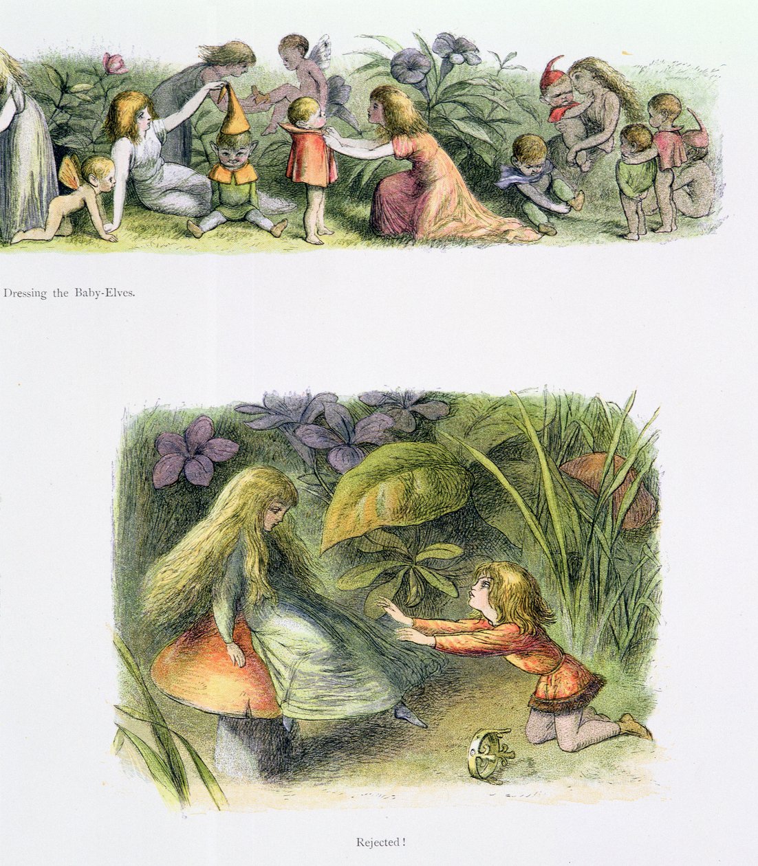 Bebek Elfleri Giydirmek ve Reddedildi!, William Allingham ve Andrew Lang