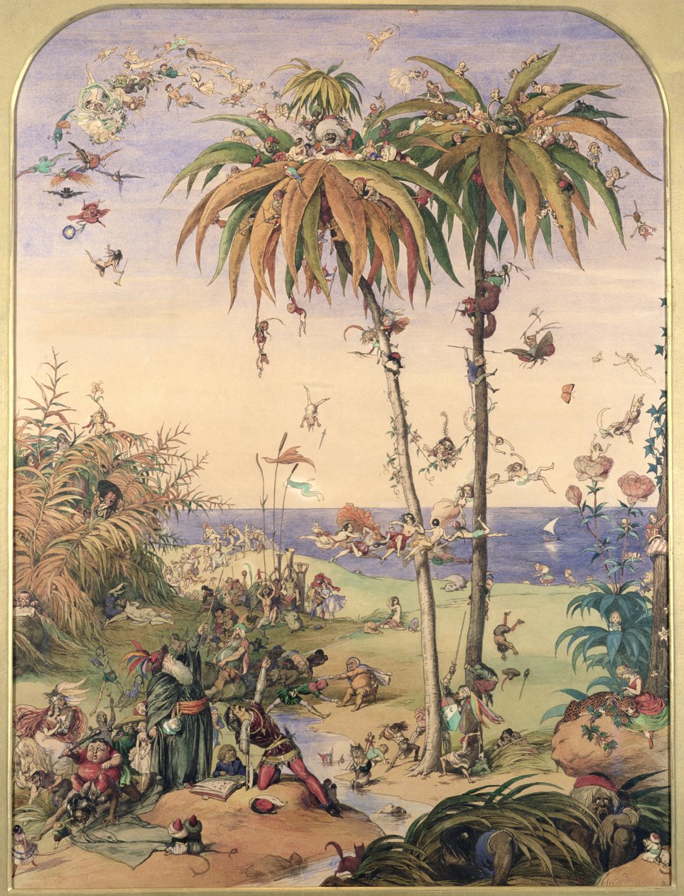 Büyülü Ağaç, 'Fırtına'ya dayanan bir fantezi, 1845 by Richard Doyle