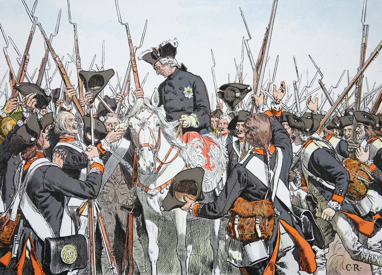 Kral Friederich ve Alay Bernburg by Richard Knoetel