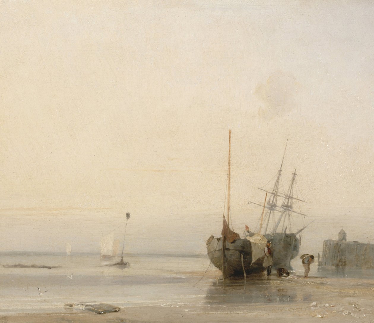Calais İskelesi, Fransa by Richard Parkes Bonington