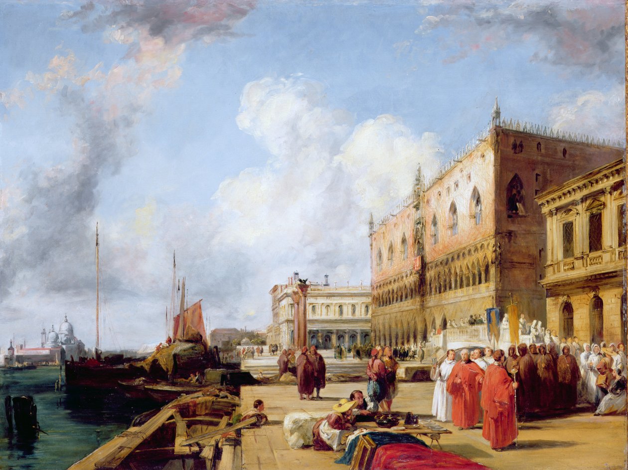Doge Sarayı by Richard Parkes Bonington