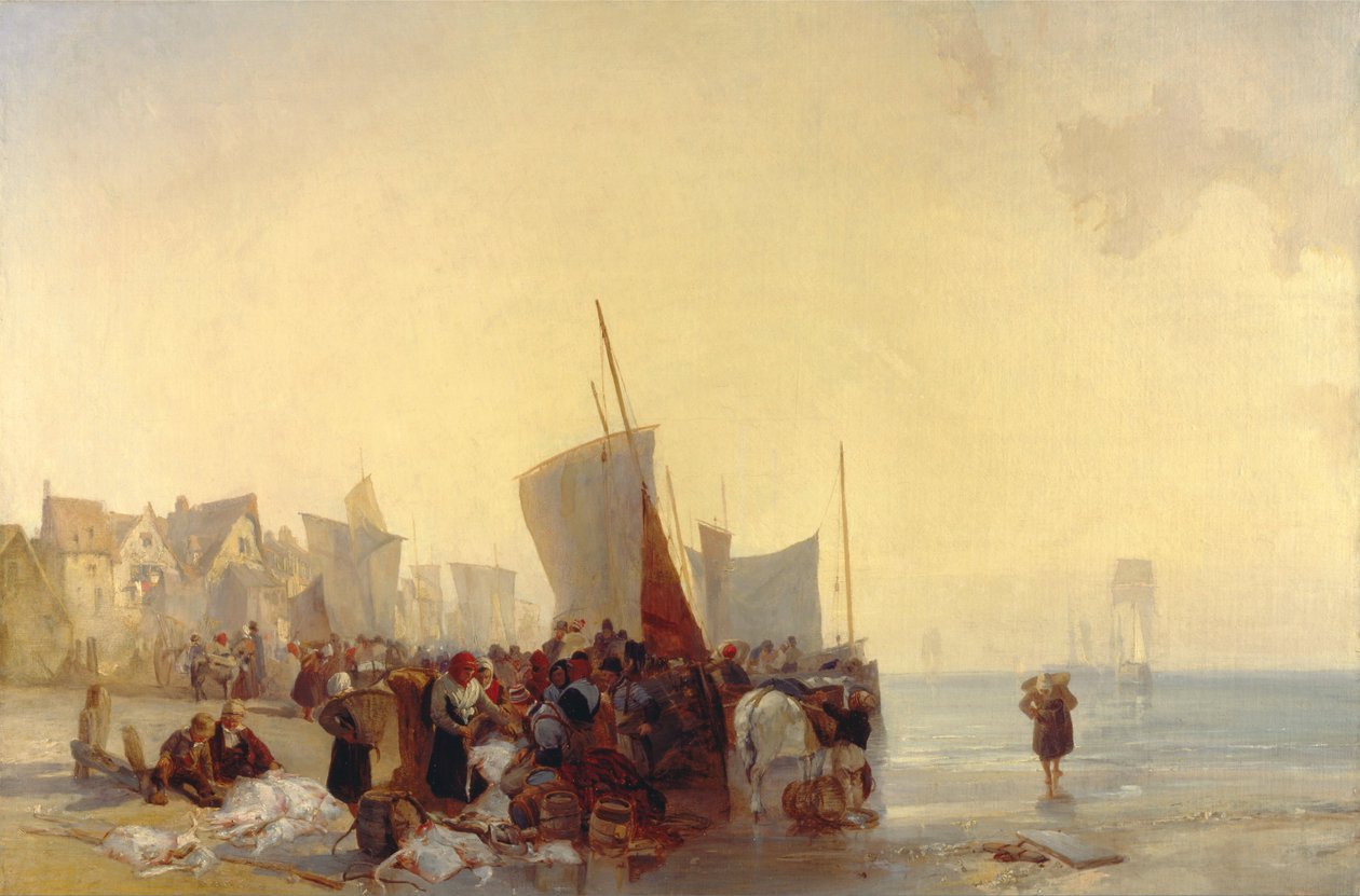 Balık Pazarı by Richard Parkes Bonington