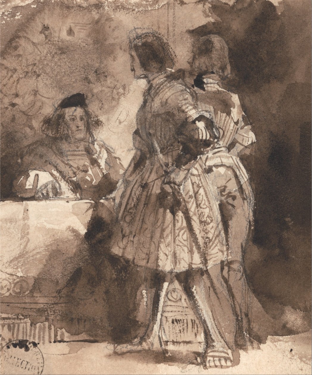 Goetz Von Berlichingen İmparatorluk Hakimi huzurunda by Richard Parkes Bonington