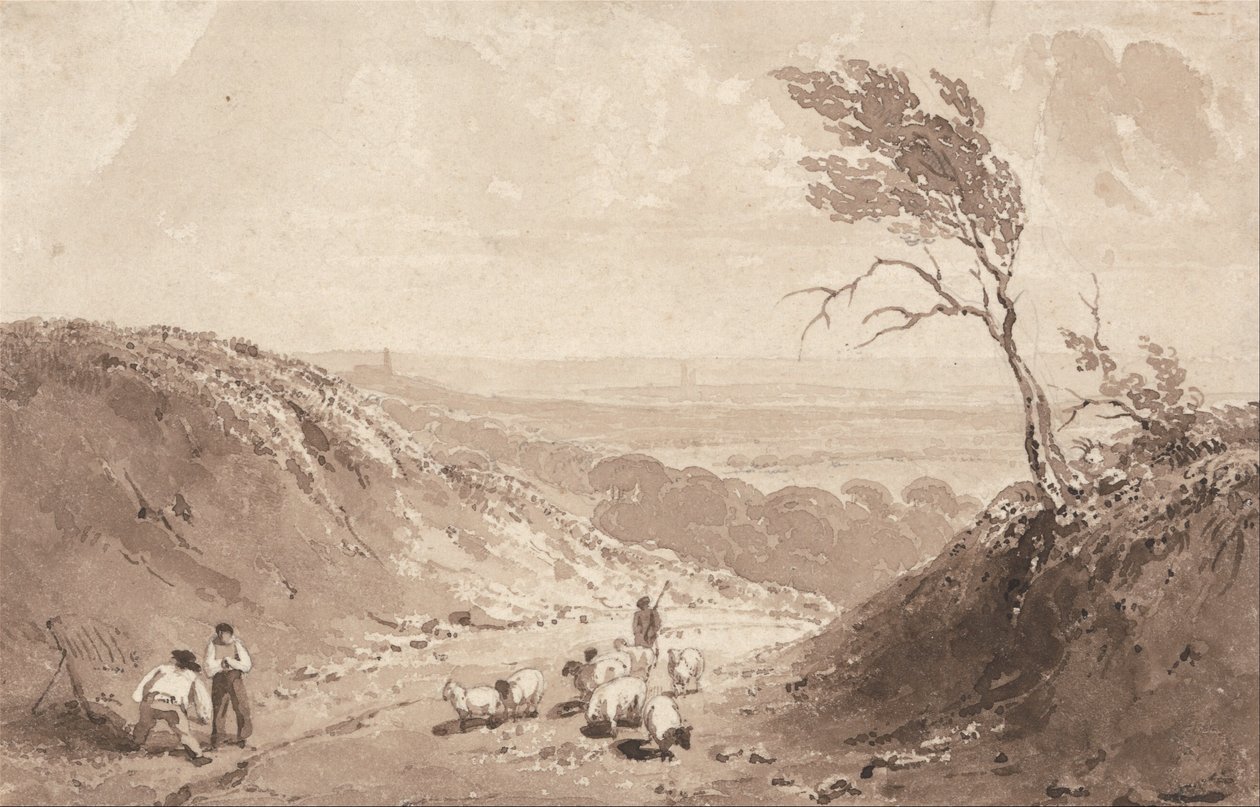 Lillebonne yakınlarındaki Yol İşçileri by Richard Parkes Bonington
