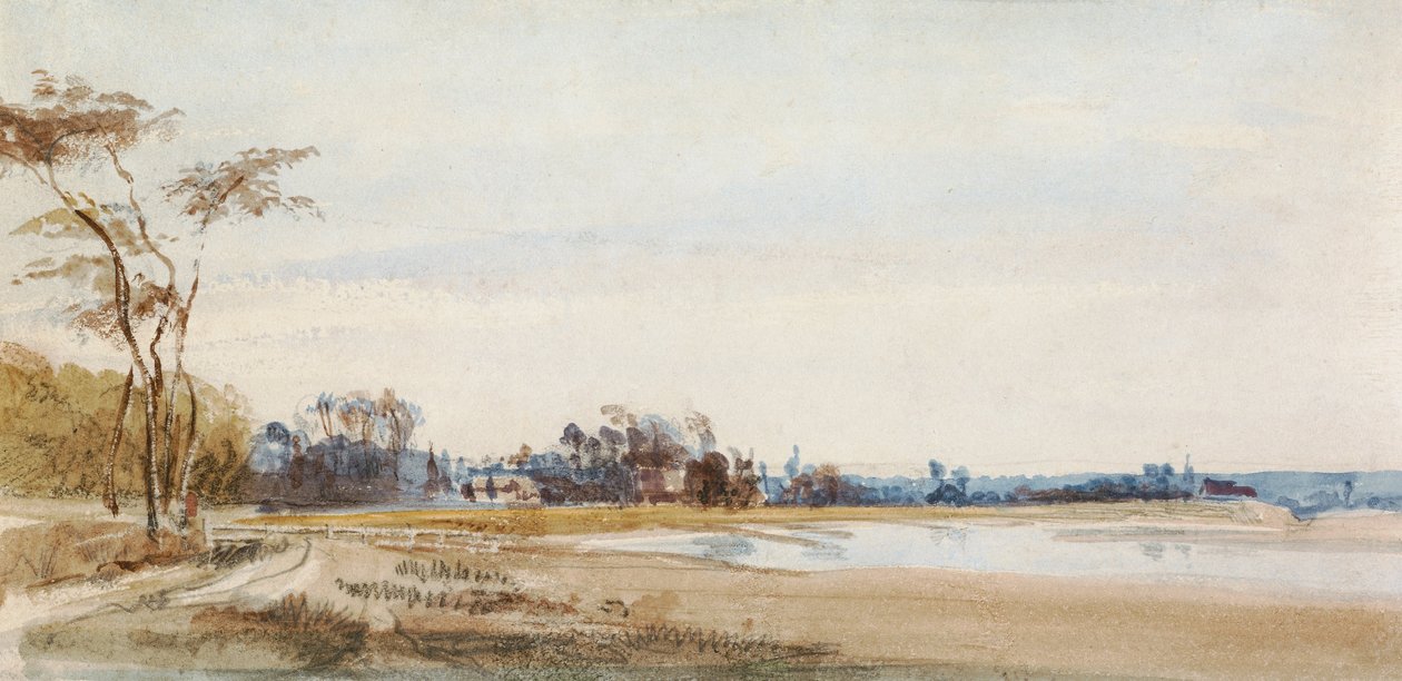 Trouville yakınlarındaki Tuz Bataklıkları by Richard Parkes Bonington