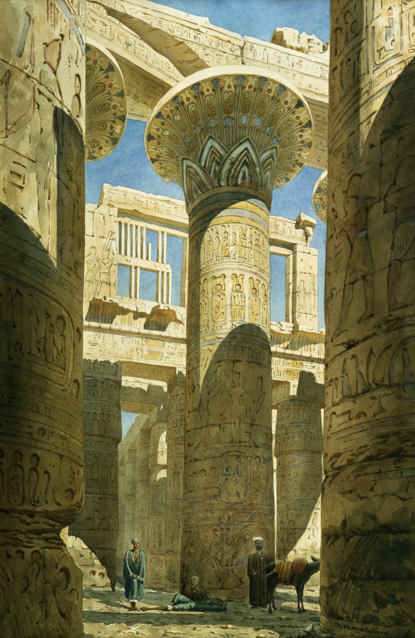 Karnak, 1866 dolayları by Richard Phene Spiers