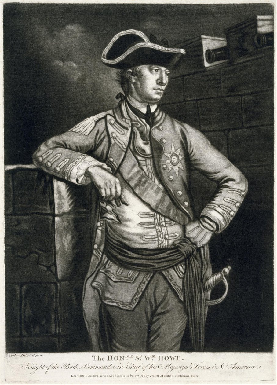 Honble. Bay Wm. Howe, Bath Şövalyesi ve Majestelerinin Amerika