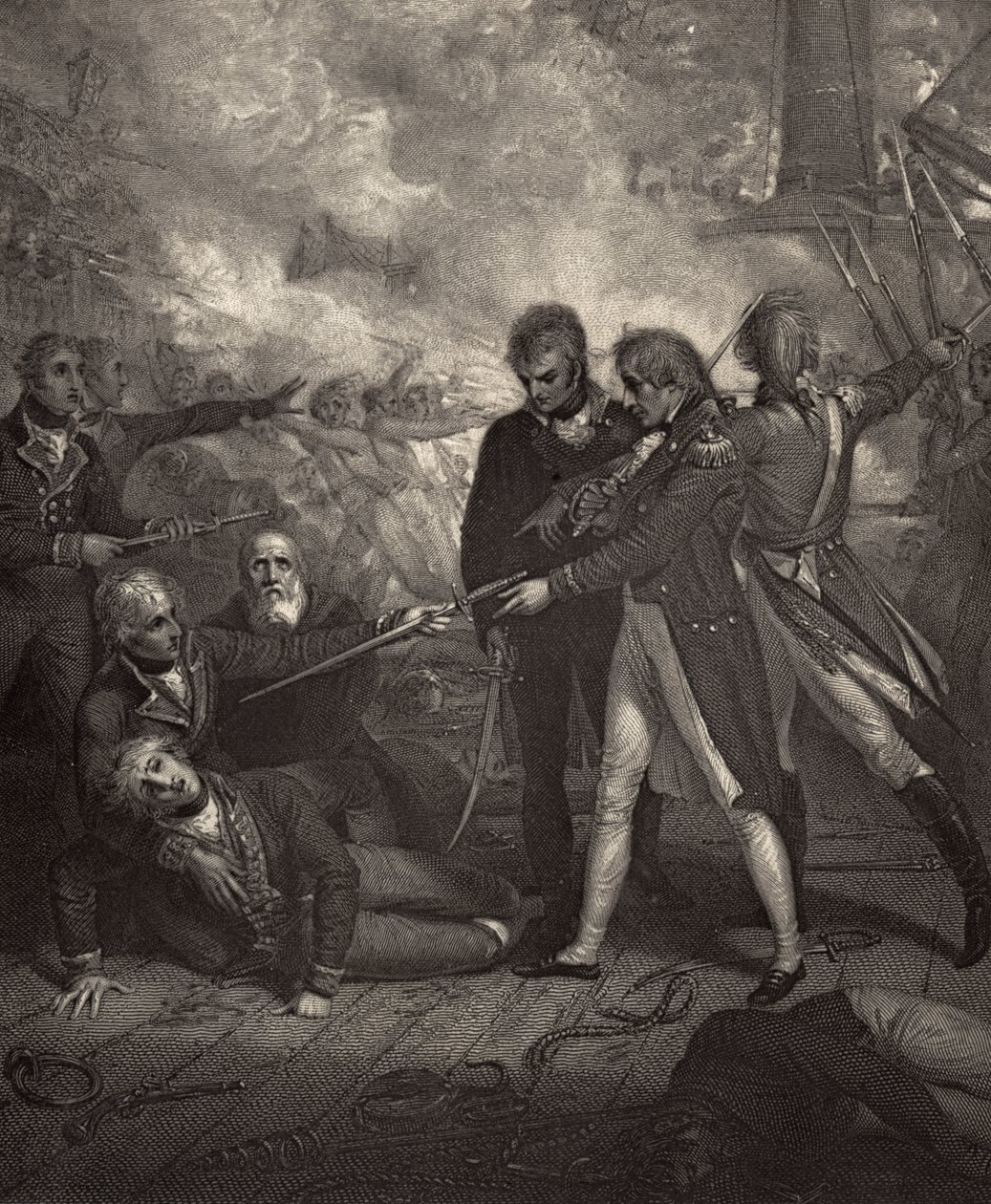 Yatılı olarak taşınan San Nicholas ve San Josef, Robert Southey (1774-1843) tarafından 
