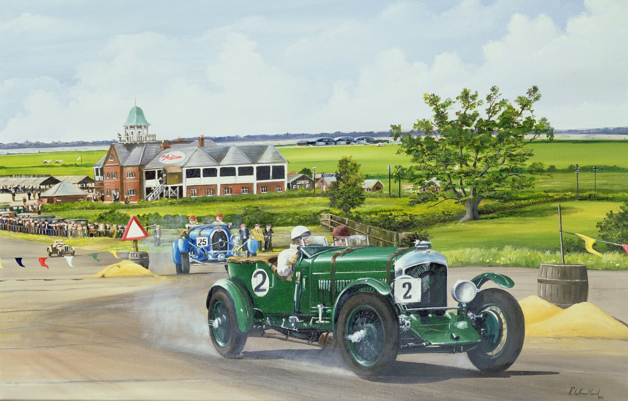Hız Altı Bentley, Brooklands 1930, 1986 by Richard Wheatland