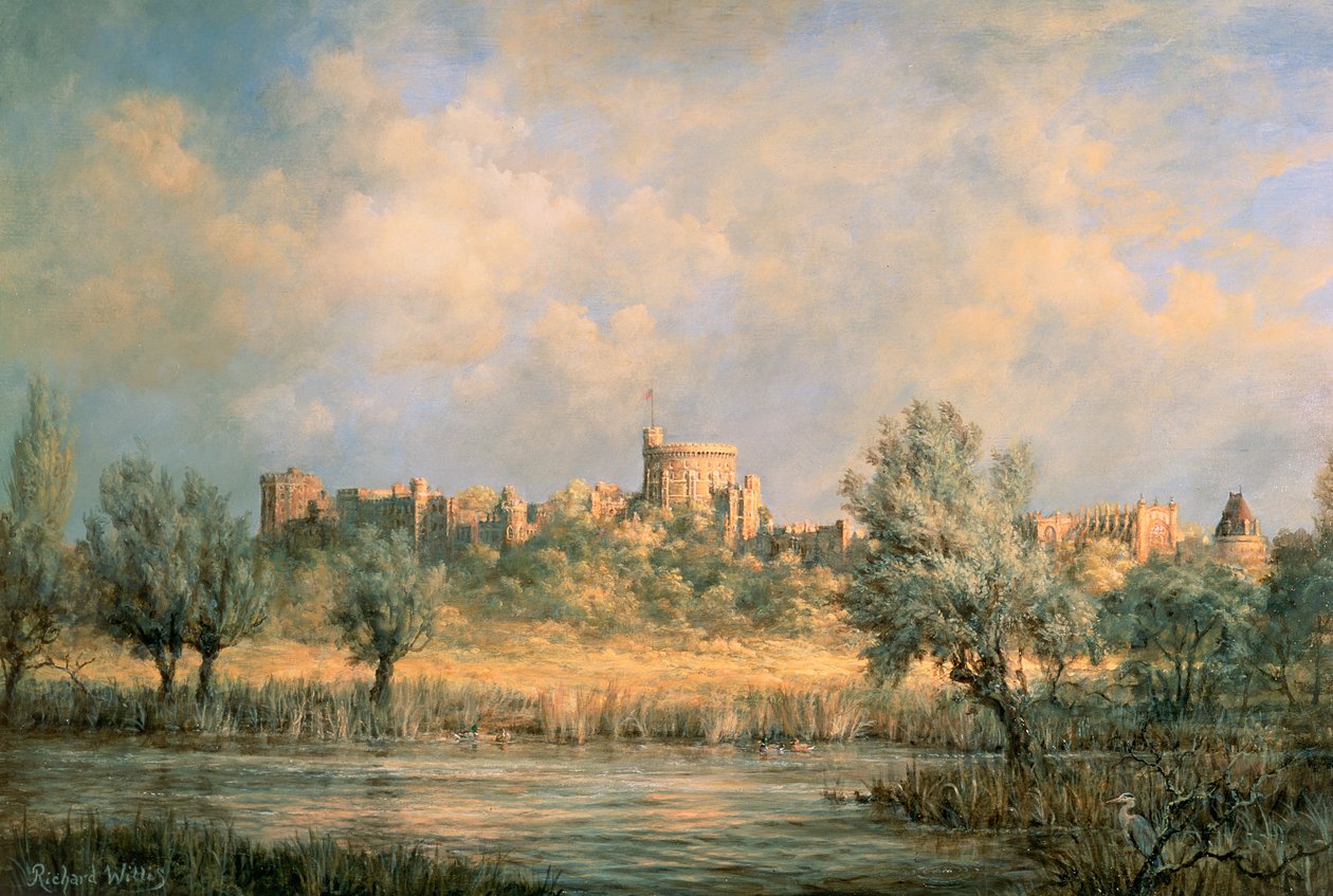 Windsor Kalesi: Thames Nehri'nden by Richard Willis