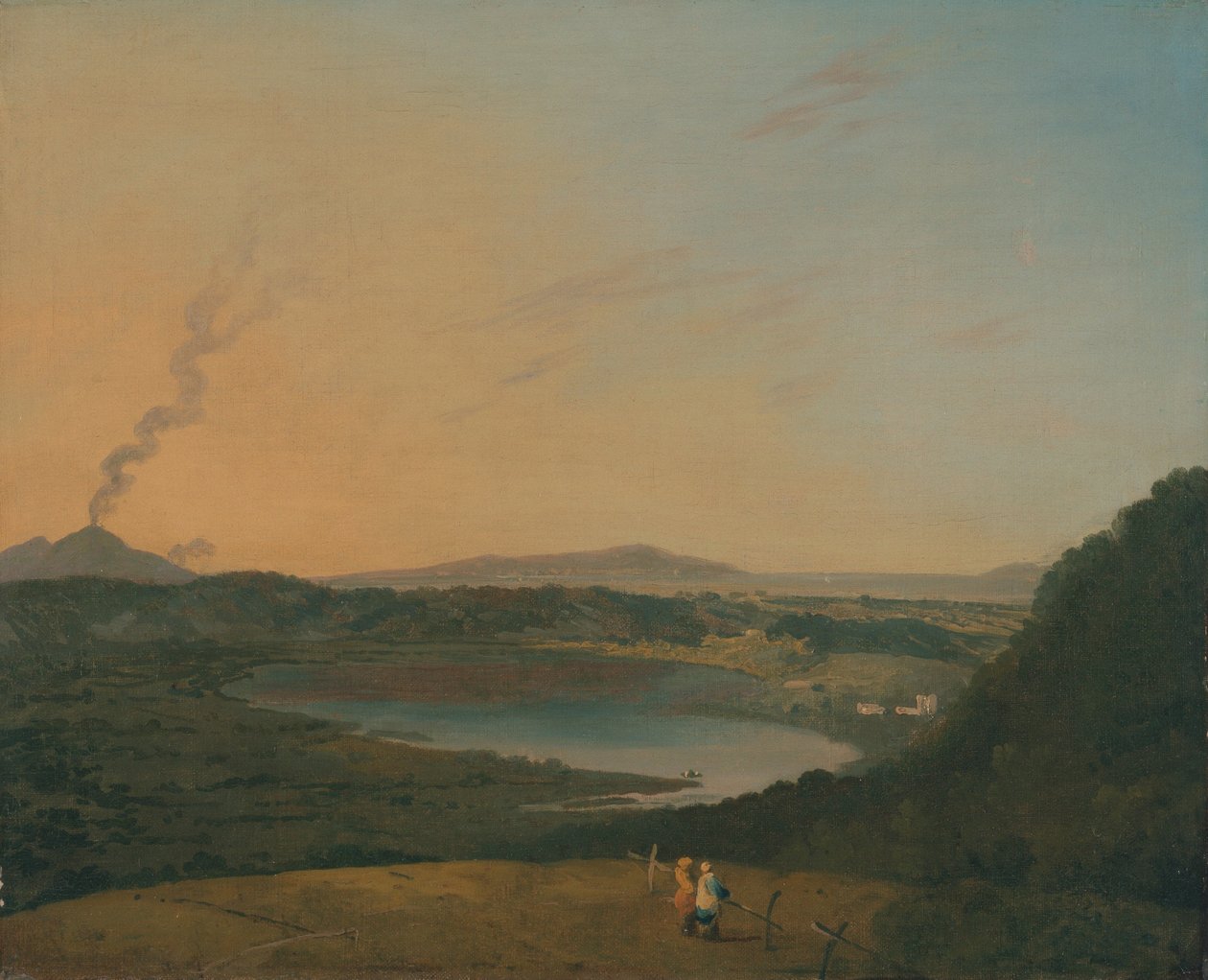 Uzakta Vezüv ile Lago dAgnano by Richard Wilson
