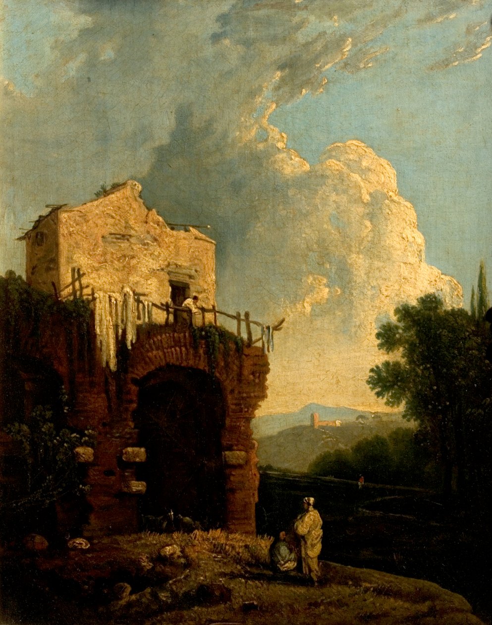 Roma yakınlarındaki bir villanın kalıntıları by Richard Wilson