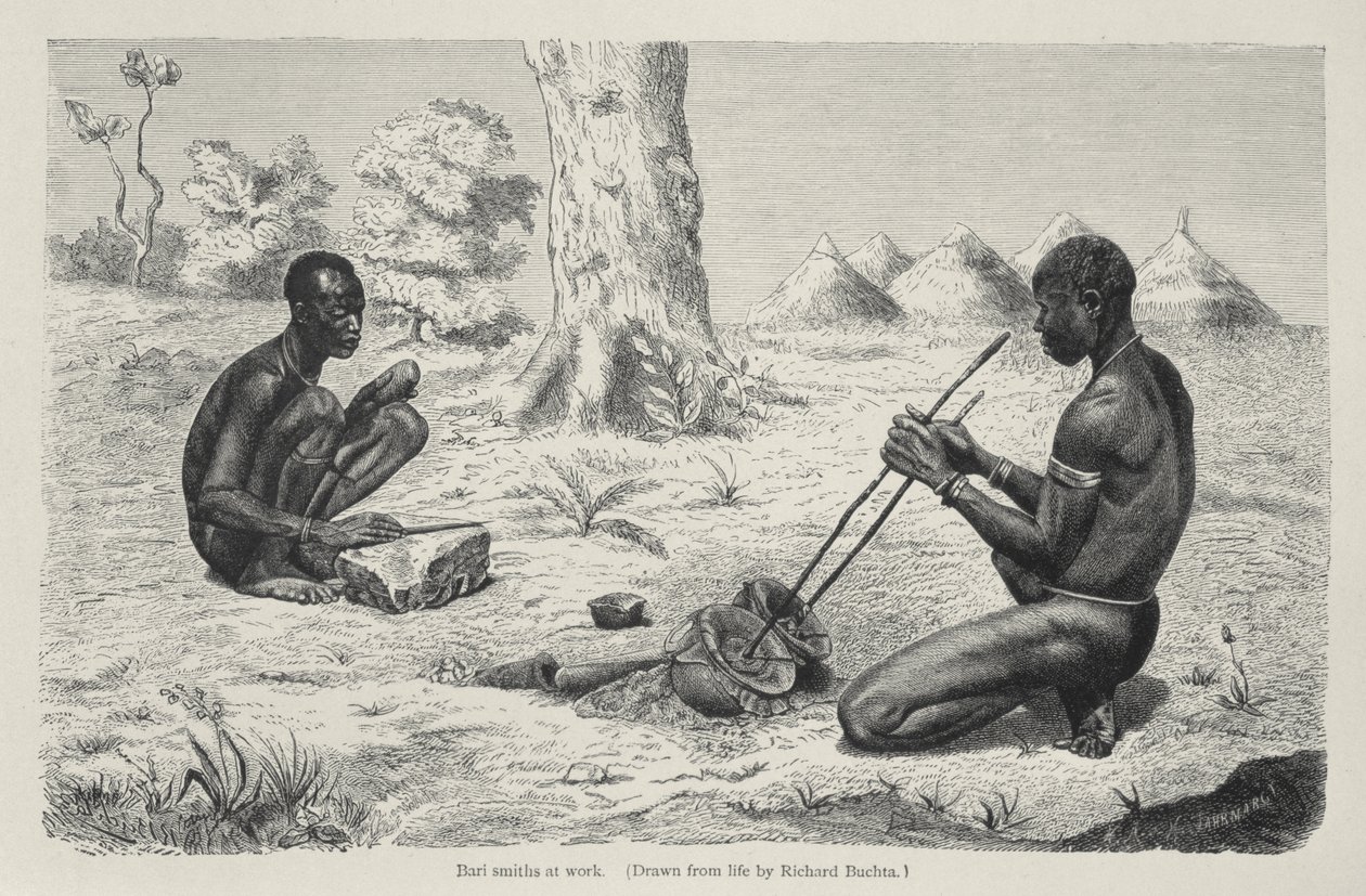 Baro Smiths İş Başında, The History of Mankind, Prof. Friedrich Ratzel, pub. 1904 yılında by Richard Buchta