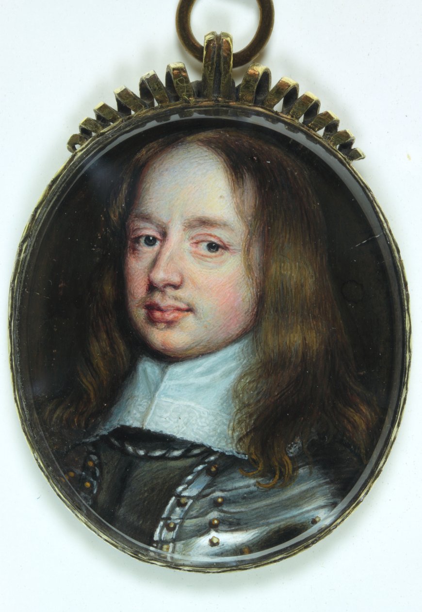 Hon William Pierrepont (fildişi üzerine suluboya) by Richard  Gibson