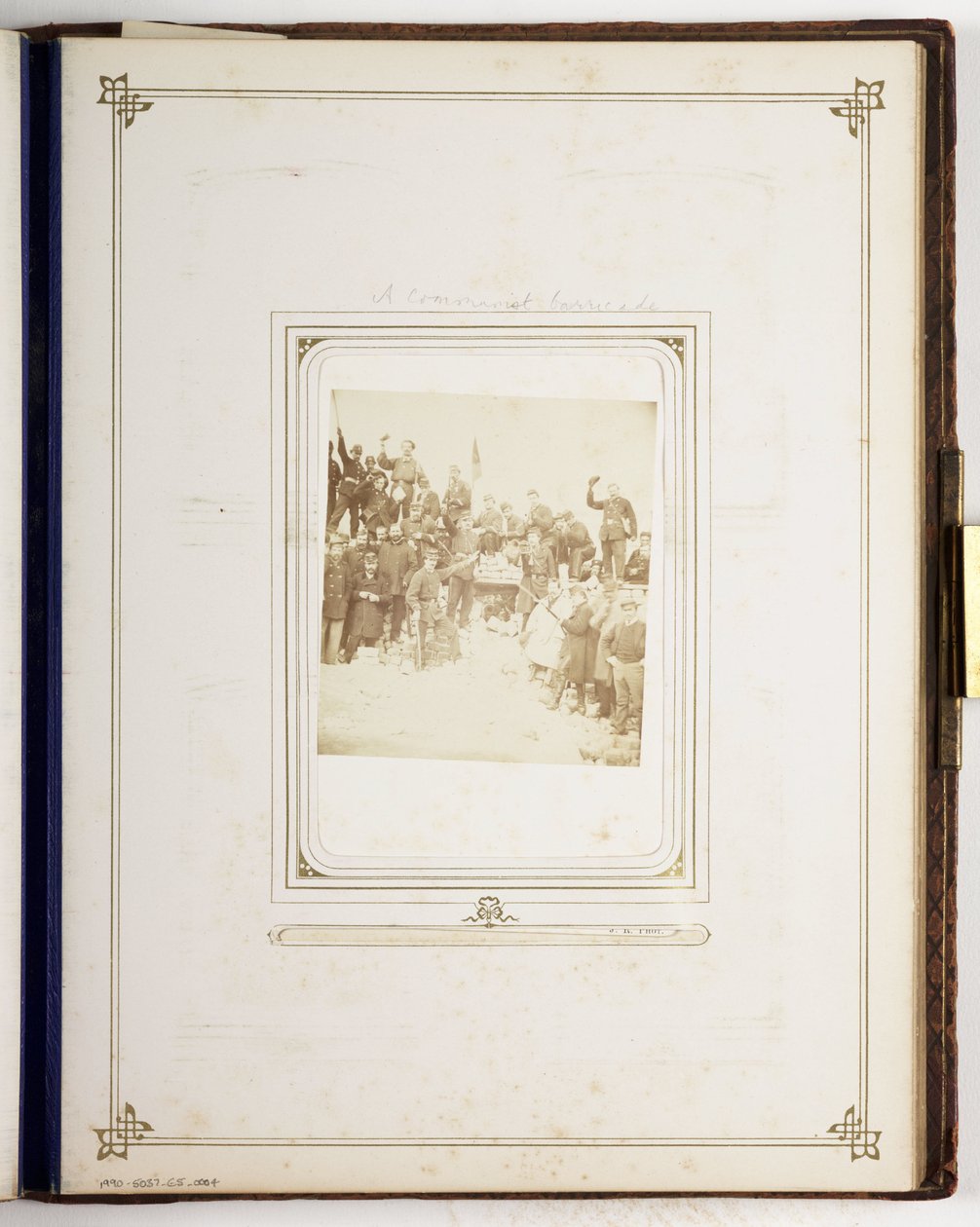 Bir komünist barikat, c 1870