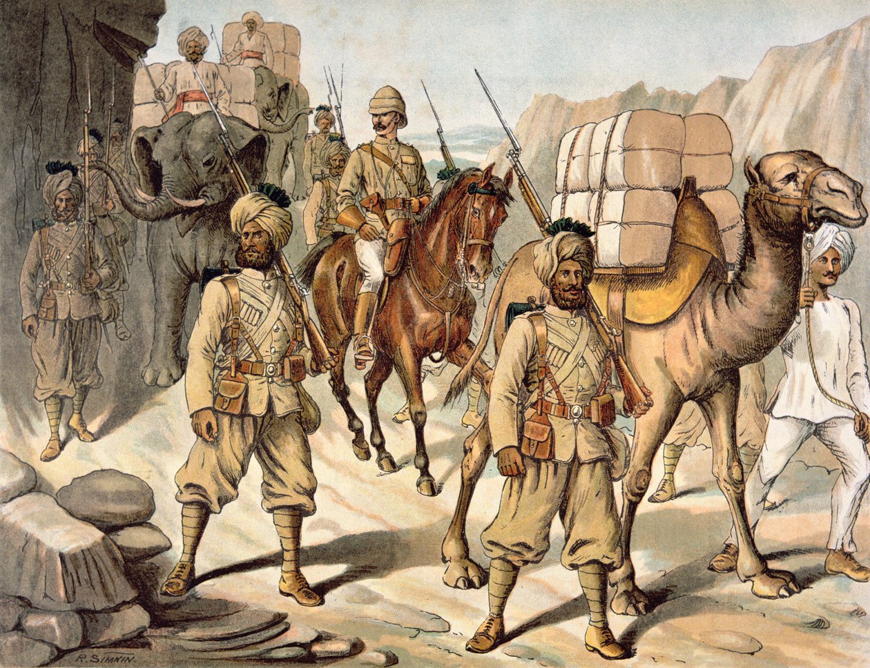 20. Bengal (Pencap) Yerli Piyade Eskortu, Saha Servis Kiti, 1880