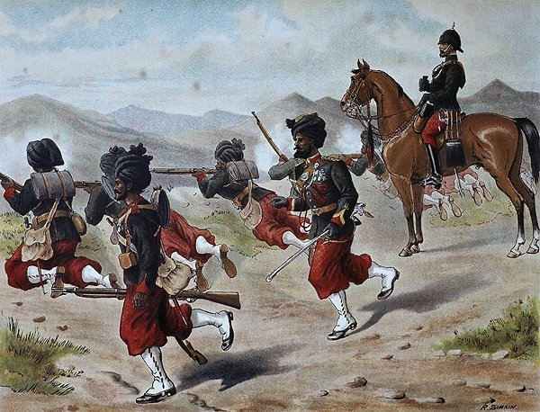 20. Bombay Yerli Piyade Sahası ateşi (Yürüyüş Düzeni), 1880