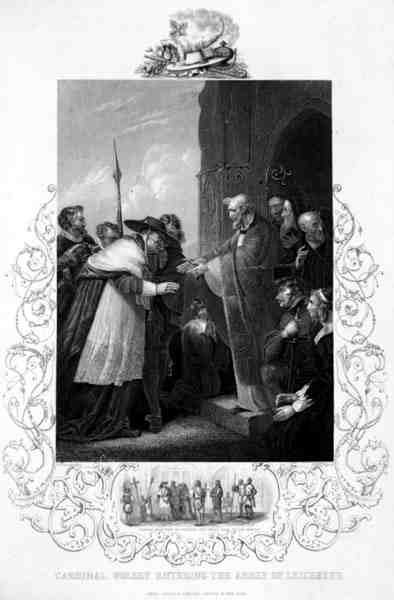 Kardinal Wolsey Leicester Manastırına Girerken, Henry VIII