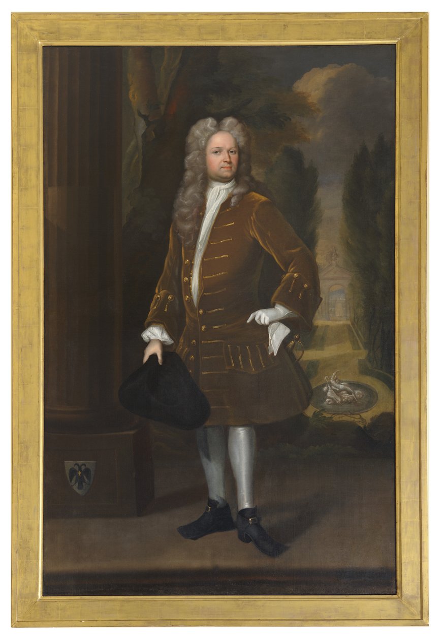 William Stukeley, c.1726 (tuval üzerine yağlı boya) by Richard (attr. to) Collins