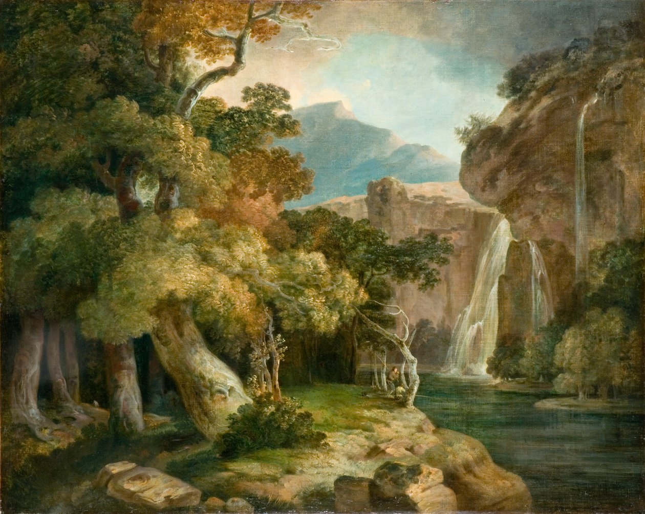 Penegoes Nehri (tuval üzerine yağlıboya) by Richard (style of) Wilson