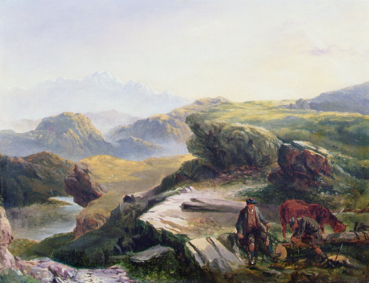 Oduncular (tuval üzerine yağlı boya) by Richard Ansdell